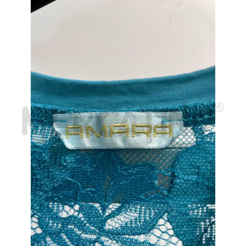 VESTITO DONNA AMARA TURCHESE TESSUTO PIZZO TG GRANDE  | Mercatino dell'Usato Montesilvano 3
