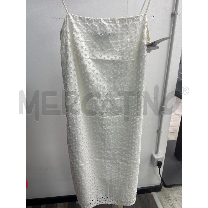 VESTITO DONNA ASPESI BIANCO INTAGLIATO FIORI A FASCIA LEGGERO | Mercatino dell'Usato Montesilvano 1