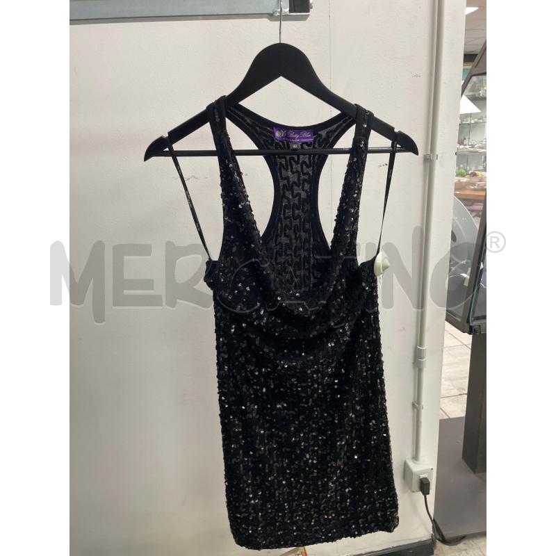 VESTITO DONNA BETTY BLUE NERO PAILLETTES  | Mercatino dell'Usato Montesilvano 1