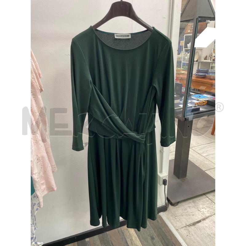 VESTITO DONNA BIANCOGHIACCIO VERDE LUNGO | Mercatino dell'Usato Montesilvano 1