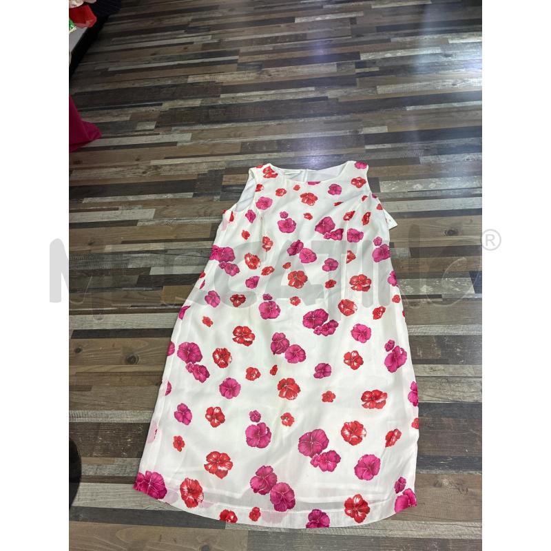 VESTITO DONNA BIANCO FIORI ROSA SENSE | Mercatino dell'Usato Montesilvano 1