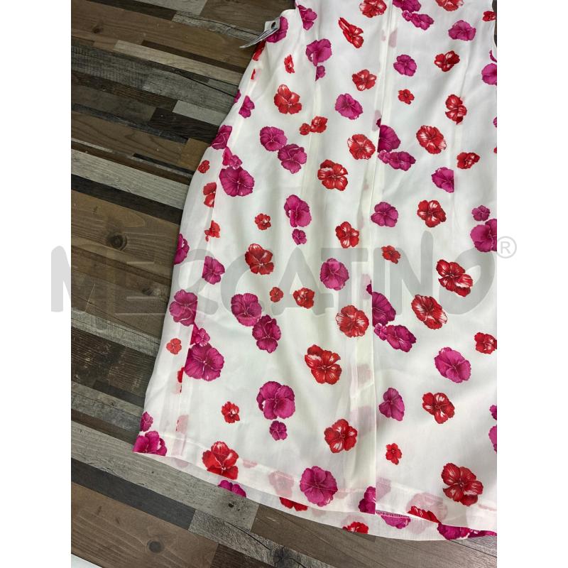VESTITO DONNA BIANCO FIORI ROSA SENSE | Mercatino dell'Usato Montesilvano 4