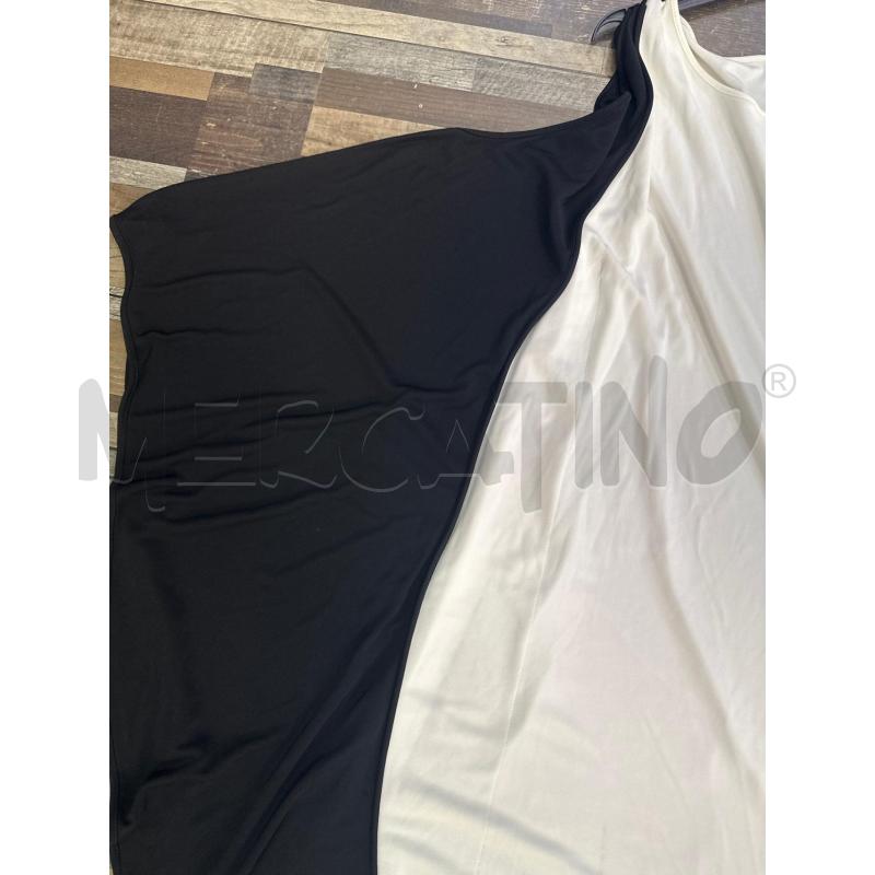 VESTITO DONNA BIANCO NERO LARGO SMARCHIATO | Mercatino dell'Usato Montesilvano 2