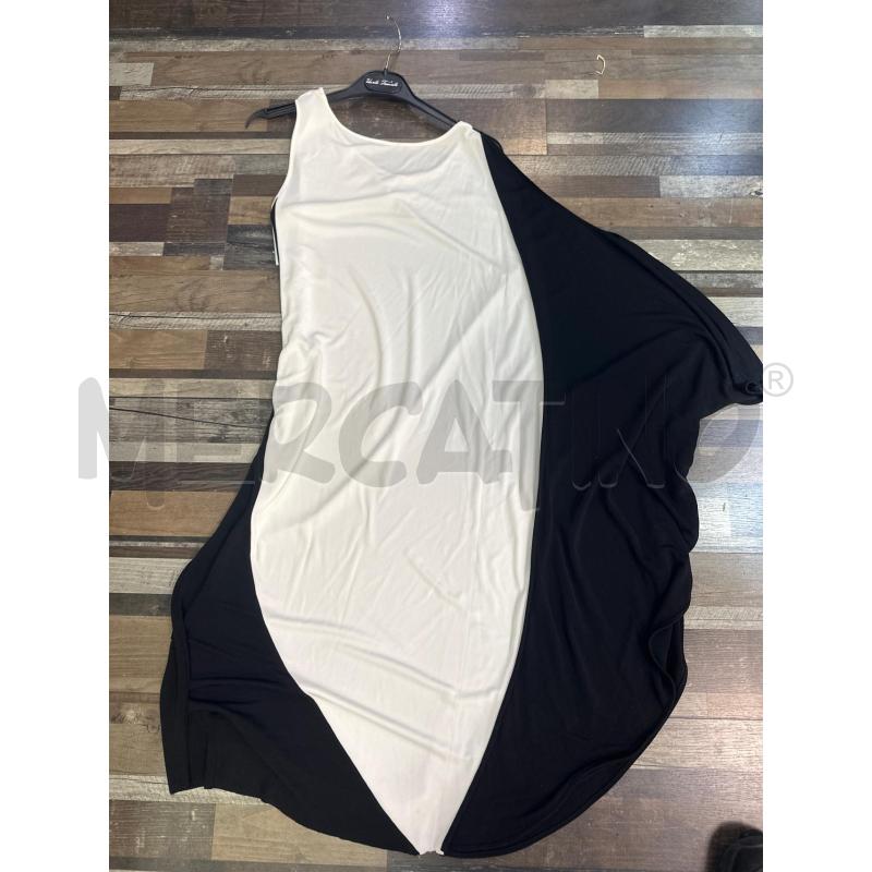 VESTITO DONNA BIANCO NERO LARGO SMARCHIATO | Mercatino dell'Usato Montesilvano 3