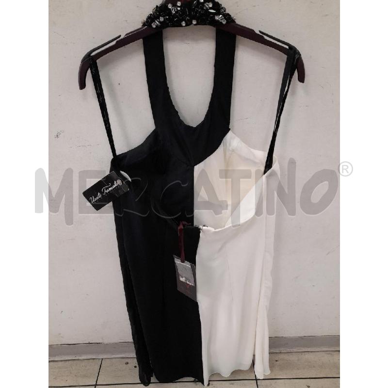 VESTITO DONNA BIANCO NERO VITTORIO ROMANO TG 42 | Mercatino dell'Usato Montesilvano 3