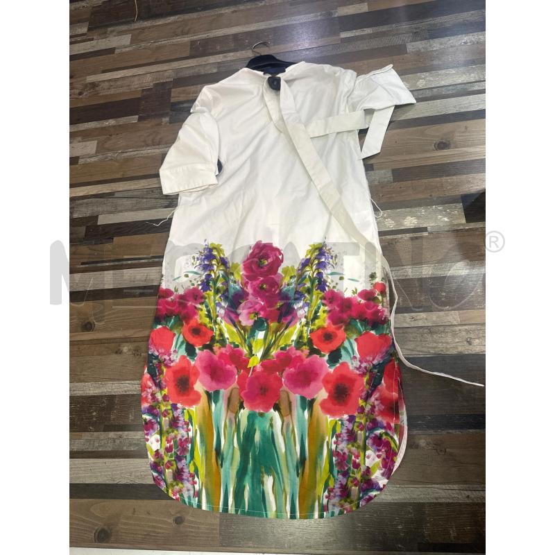 VESTITO DONNA BLUE LES COPAINS BIANCO FIORI IN BASSO  | Mercatino dell'Usato Montesilvano 2