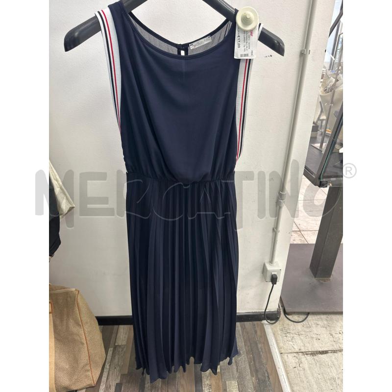 VESTITO DONNA BLU BLU SUSY MIX LUNGO SMANICATO  | Mercatino dell'Usato Montesilvano 1