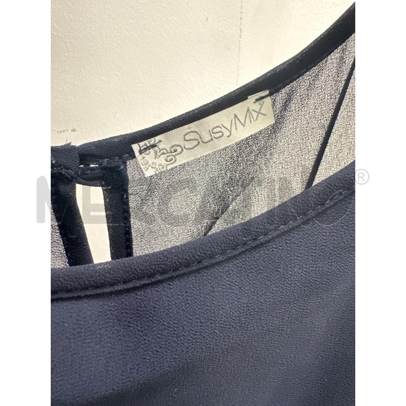 VESTITO DONNA BLU BLU SUSY MIX LUNGO SMANICATO  | Mercatino dell'Usato Montesilvano 2