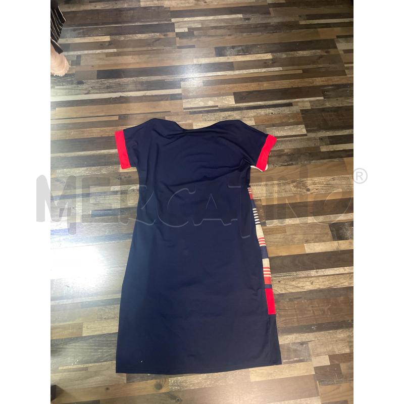 VESTITO DONNA BLU RIGA ROSSA BINANCA CECILIA TG L | Mercatino dell'Usato Montesilvano 3