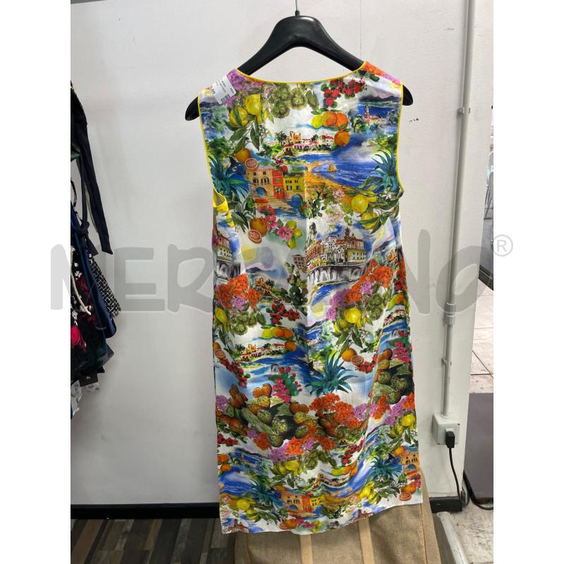 VESTITO DONNA CAFTANO STAMPA PAESE LIMONI | Mercatino dell'Usato Montesilvano 2