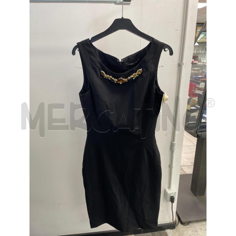 VESTITO DONNA CARLA MONTANARINI NERO COLLO STRASS | Mercatino dell'Usato Montesilvano 1