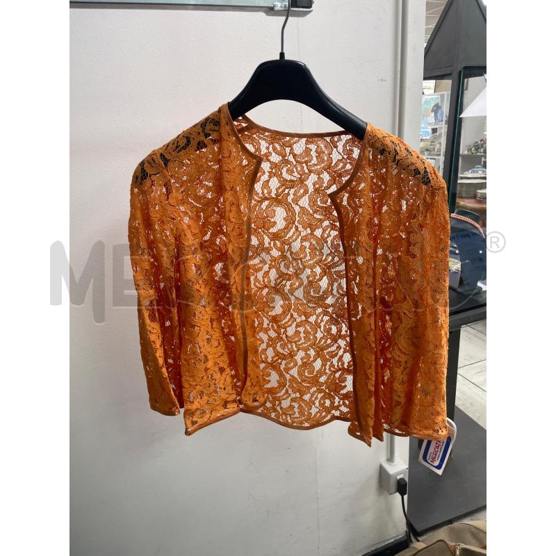 VESTITO DONNA CERIMONIA PIZZO ARANCIONE LUNGO+ COPRISPALLE | Mercatino dell'Usato Montesilvano 3
