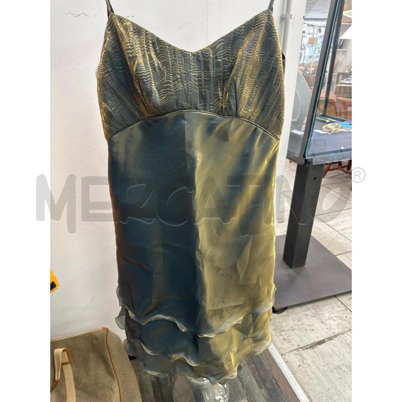 VESTITO DONNA CLAUDIA COOPER VERDE RIFLETTENTE+ COPRISPALLA | Mercatino dell'Usato Montesilvano 1