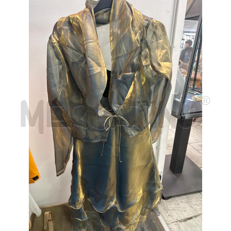 VESTITO DONNA CLAUDIA COOPER VERDE RIFLETTENTE+ COPRISPALLA | Mercatino dell'Usato Montesilvano 3