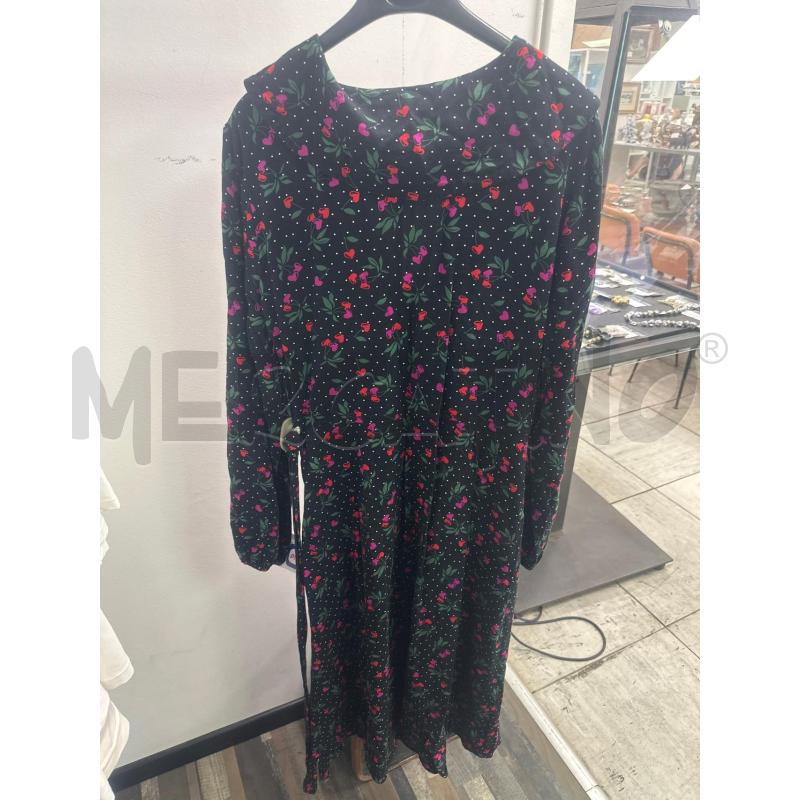 VESTITO DONNA COLLECTIF LUNGO NERO POIS CILIEGIE A CUORE | Mercatino dell'Usato Montesilvano 3