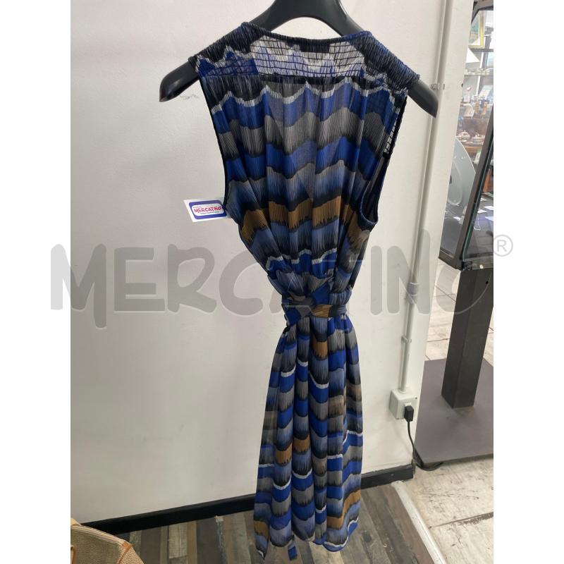 VESTITO DONNA CONBIPEL BLU NERO MARRONE VELATO INCROCIATO | Mercatino dell'Usato Montesilvano 2