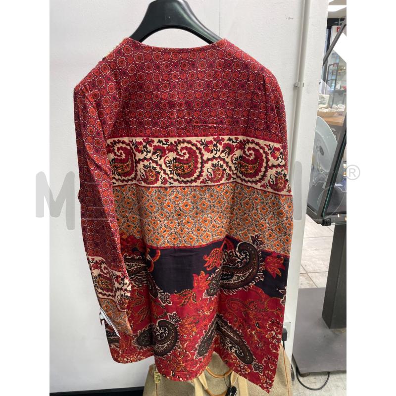 VESTITO DONNA CONBIPEL ROSSO FANTASIA PIZZO SCOLLO TG GRANDE | Mercatino dell'Usato Montesilvano 3