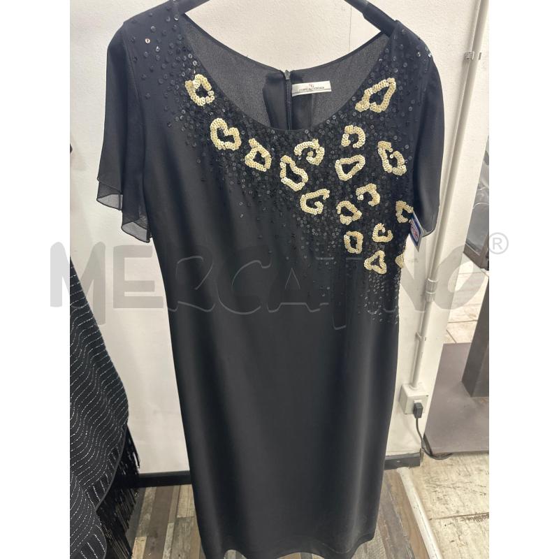VESTITO DONNA CORTE DEI GONZAGA NERO PALLETTES  | Mercatino dell'Usato Montesilvano 1