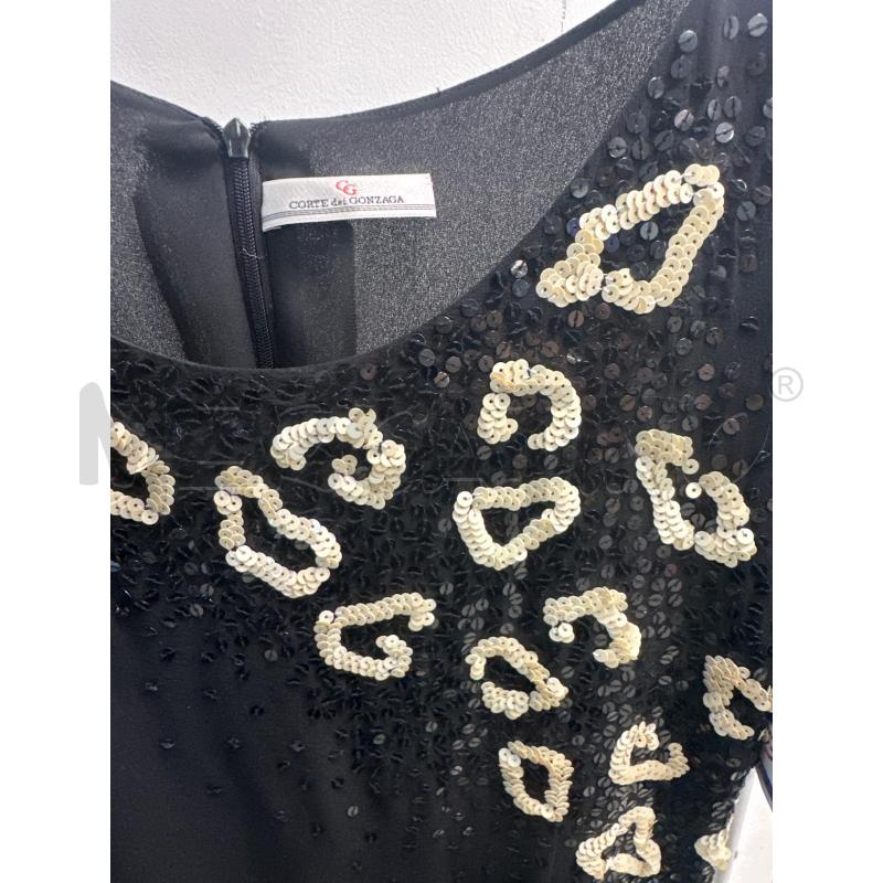 VESTITO DONNA CORTE DEI GONZAGA NERO PALLETTES  | Mercatino dell'Usato Montesilvano 2