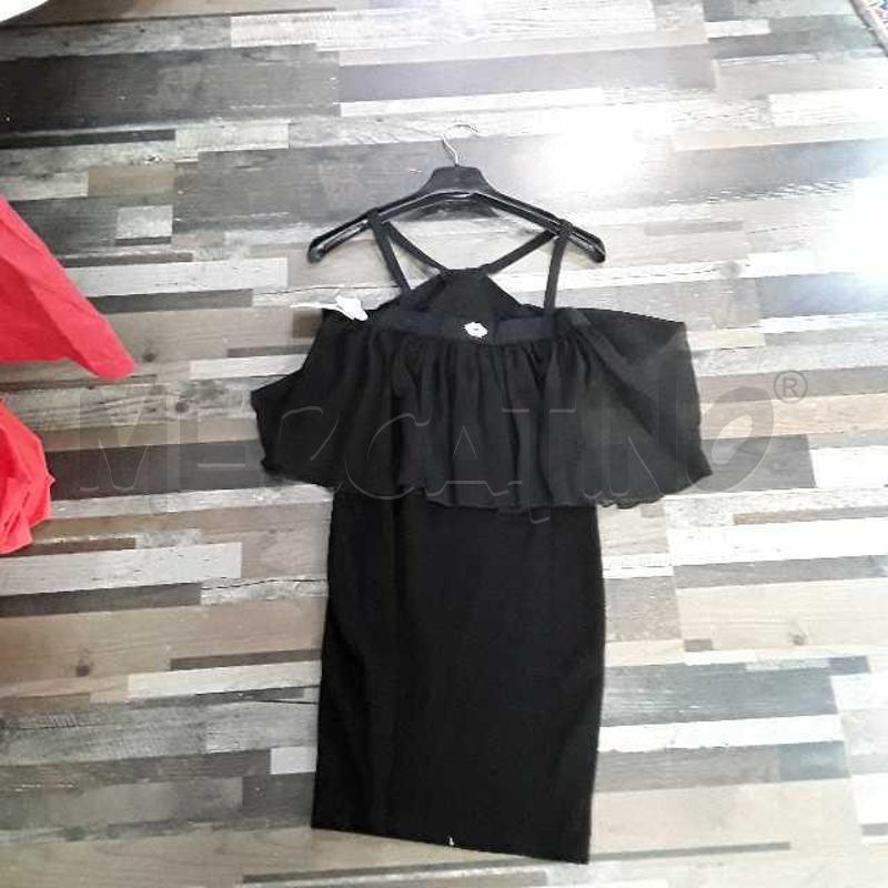 VESTITO DONNA DENNY ROSE NERO NERO SSOPRA VELATO ADERENTE | Mercatino dell'Usato Montesilvano 2