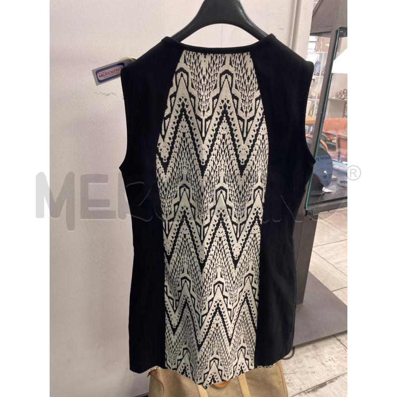 VESTITO DONNA DESIGUAL NERO SMANICATO FANTASIA BIANCA NERA | Mercatino dell'Usato Montesilvano 3