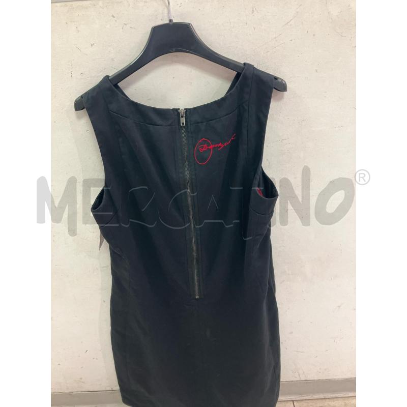 VESTITO DONNA DESIGUAL SMANICATO NERO FANTASIA BIANCA ROSSA SPARTITI  | Mercatino dell'Usato Montesilvano 3