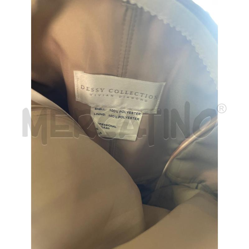 VESTITO DONNA DESSY COLLECTION BEIGE ELEGANTE SCOLLO CUORE | Mercatino dell'Usato Montesilvano 3