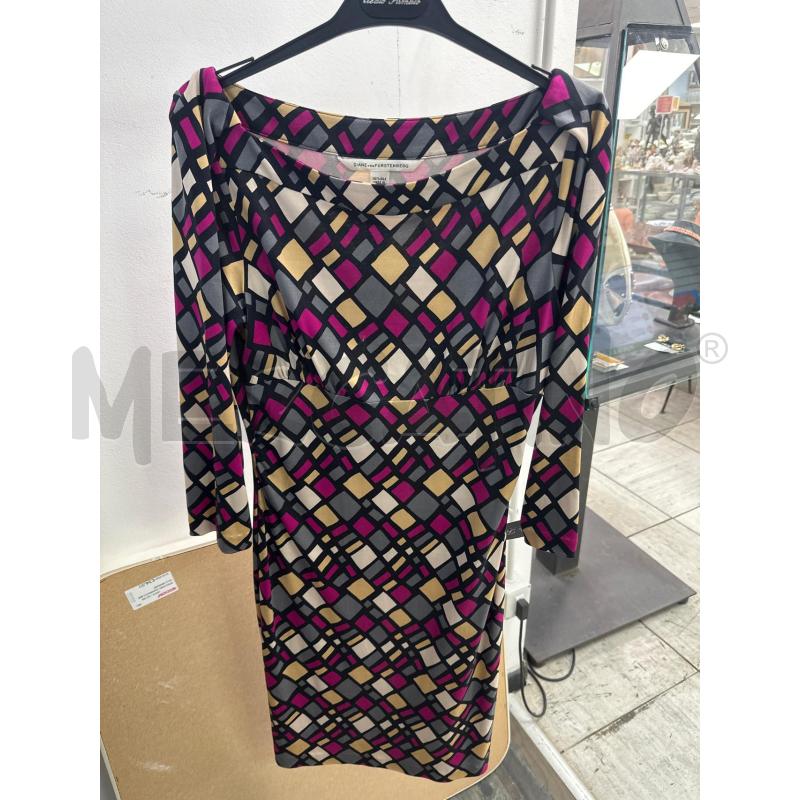 VESTITO DONNA DIANE VON FURSTEMBERG FANTASIA QUADRETTI SETA | Mercatino dell'Usato Montesilvano 1