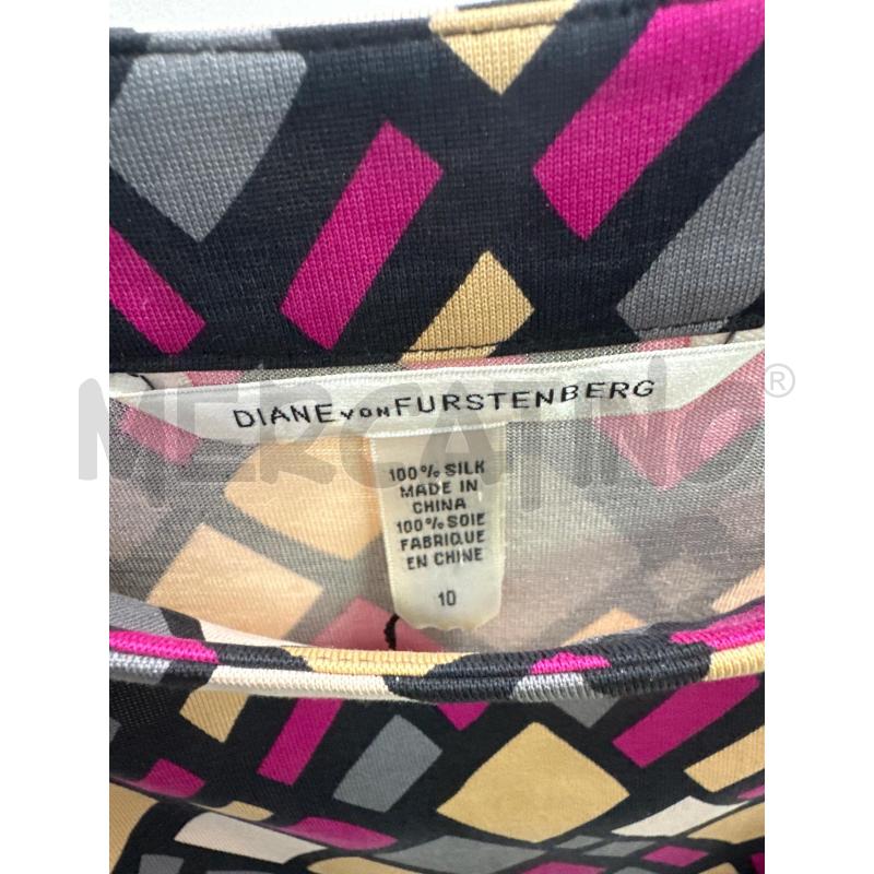 VESTITO DONNA DIANE VON FURSTEMBERG FANTASIA QUADRETTI SETA | Mercatino dell'Usato Montesilvano 2