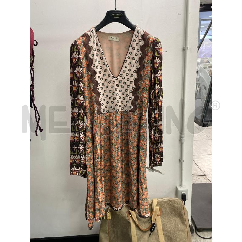 VESTITO DONNA DIXIE MARRO FIORATO  | Mercatino dell'Usato Montesilvano 1
