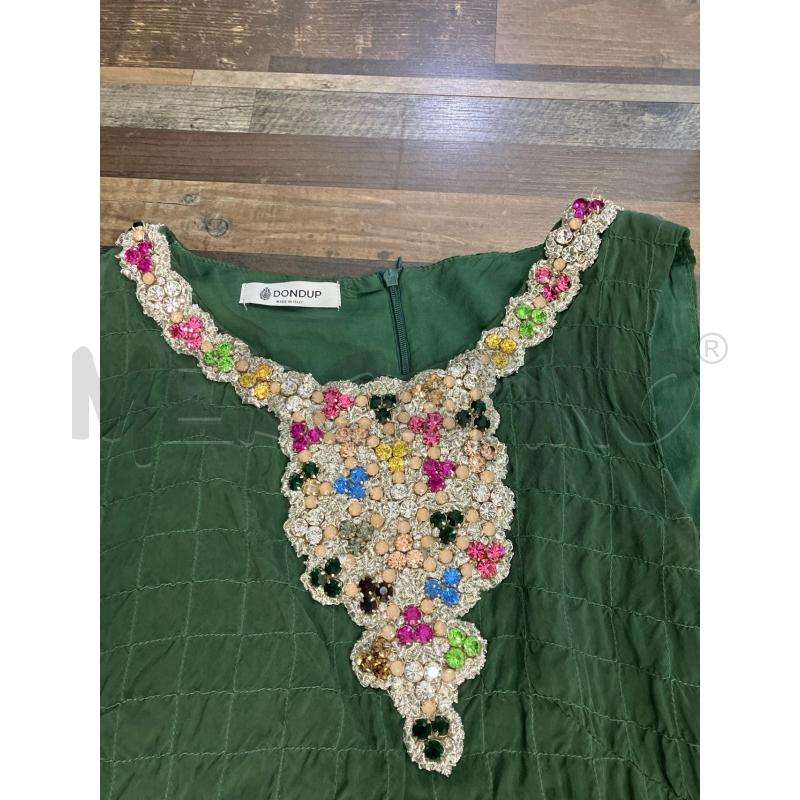 VESTITO DONNA DONDUP VERDE APPICAZIONI TG 40 | Mercatino dell'Usato Montesilvano 2