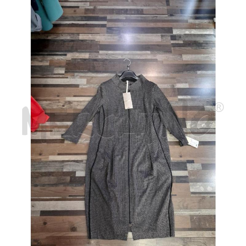 VESTITO DONNA EKLÈ GRIGIO QUADRETTATO ZIP | Mercatino dell'Usato Montesilvano 1