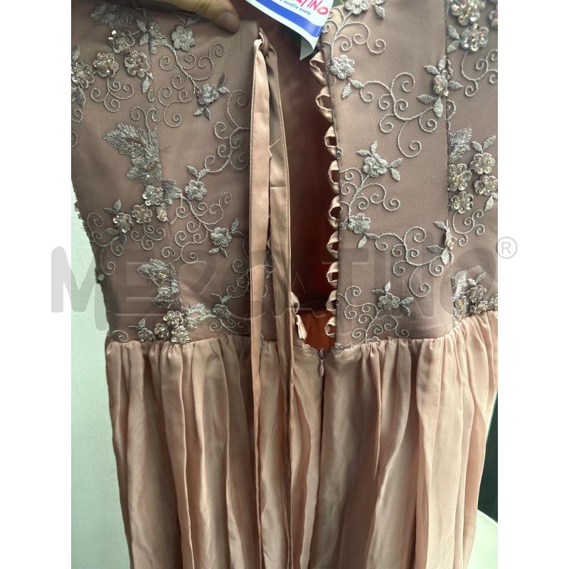 VESTITO DONNA ELEGANTE SMARCHIATO SCOLLO CUORE ROSA PERLINE | Mercatino dell'Usato Montesilvano 3
