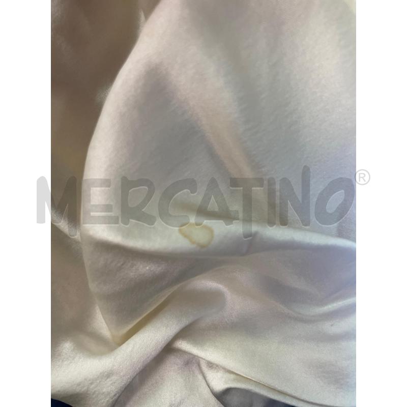 VESTITO DONNA ELISABETTA FRANCHI FASCIA ARRICCIATO BIANCO BLU SETA | Mercatino dell'Usato Montesilvano 4