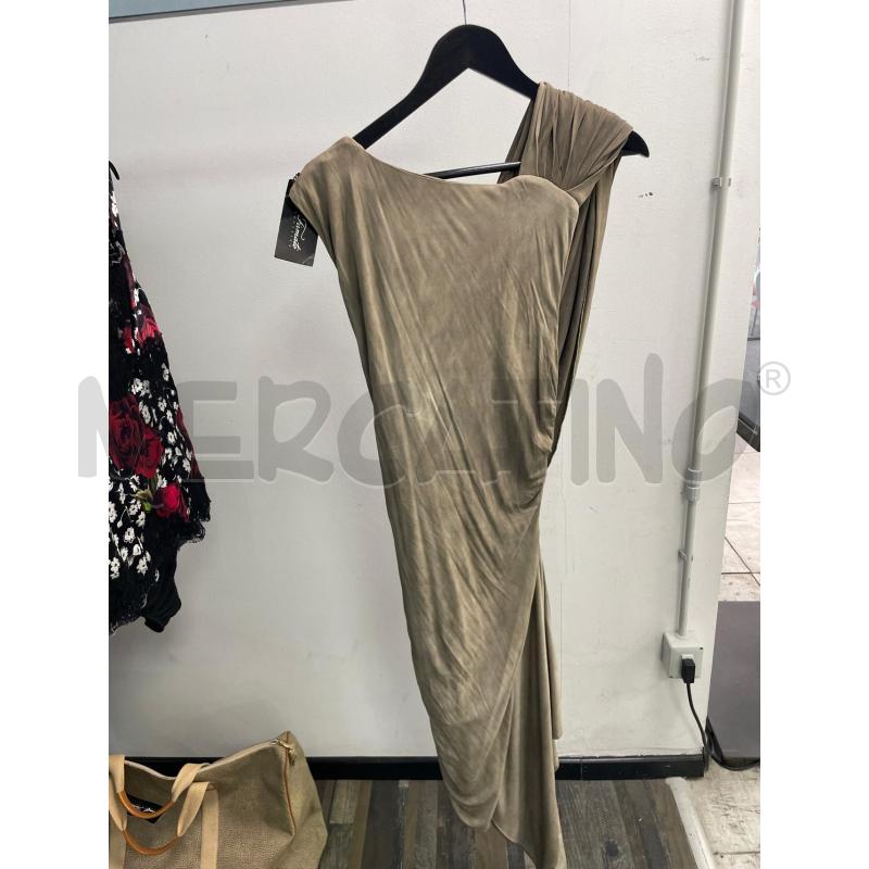 VESTITO DONNA ELISABETTA FRANCHI GOLD LABEL GRIGIO INCROCIATO DRAPPEGGIATO | Mercatino dell'Usato Montesilvano 3