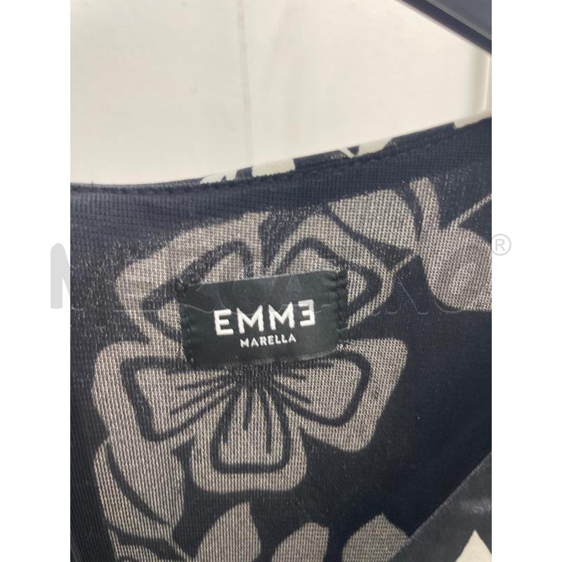 VESTITO DONNA EMME MARELLA NERO FIORI BIANCHI  | Mercatino dell'Usato Montesilvano 2