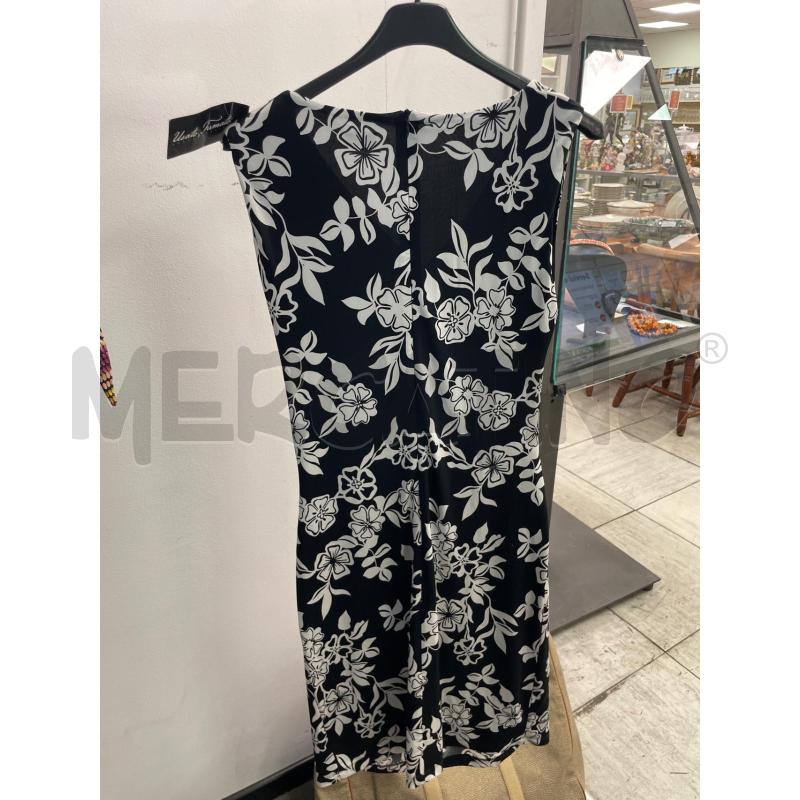 VESTITO DONNA EMME MARELLA NERO FIORI BIANCHI  | Mercatino dell'Usato Montesilvano 3