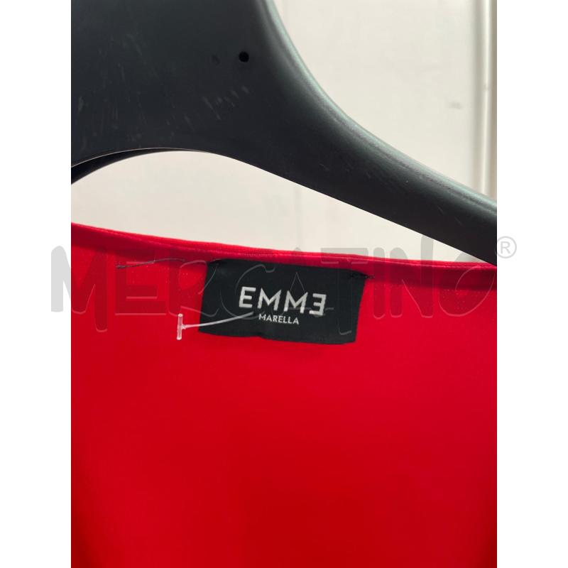VESTITO DONNA EMME MARELLA ROSSO BOTTONCINI NERI | Mercatino dell'Usato Montesilvano 2