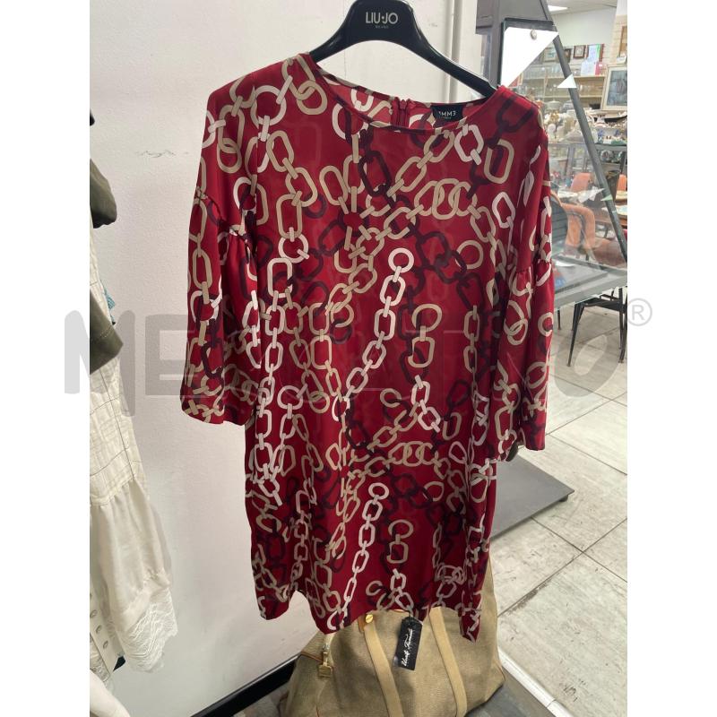 VESTITO DONNA EMME MARELLA ROSSO CATENA TG 42 | Mercatino dell'Usato Montesilvano 1