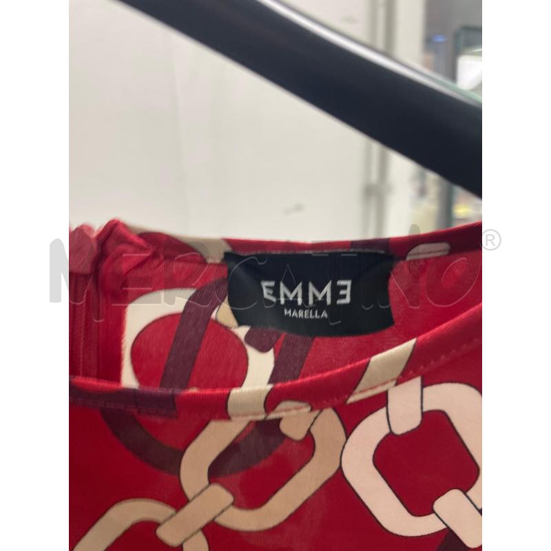 VESTITO DONNA EMME MARELLA ROSSO CATENA TG 42 | Mercatino dell'Usato Montesilvano 2