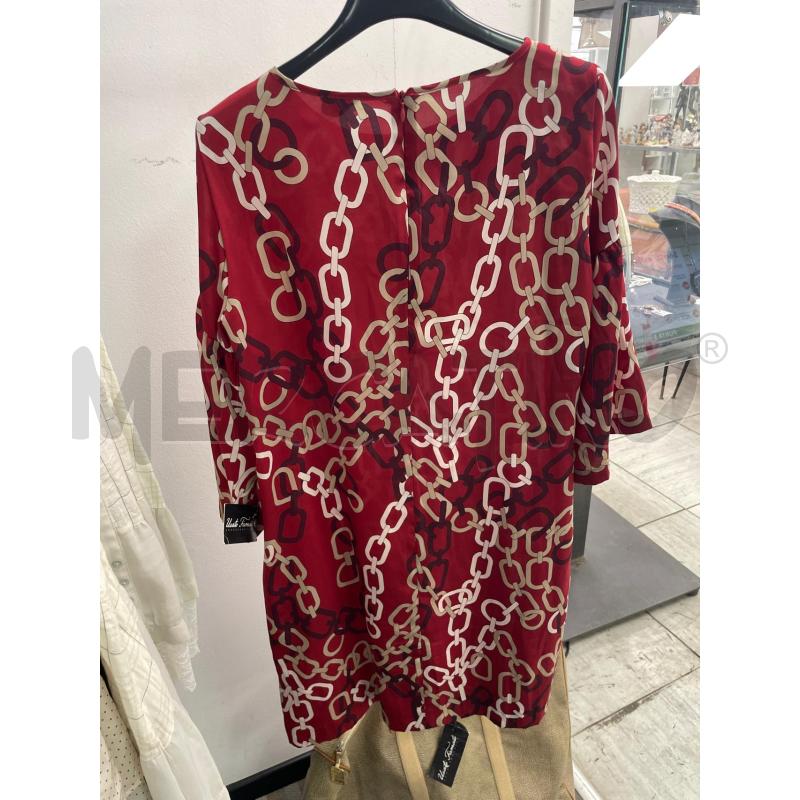 VESTITO DONNA EMME MARELLA ROSSO CATENA TG 42 | Mercatino dell'Usato Montesilvano 3