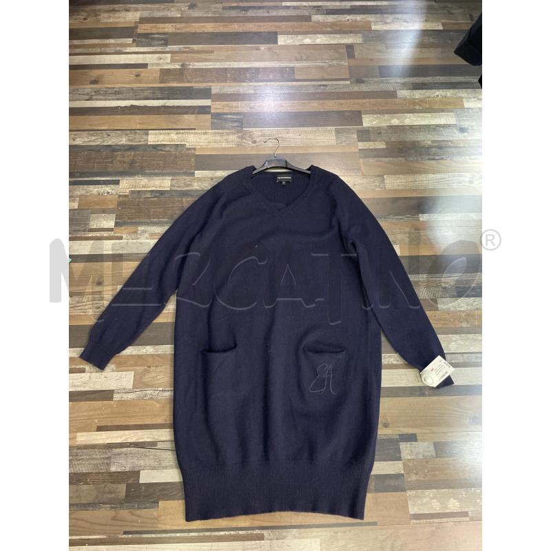 VESTITO DONNA EMPORIO ARMANI BLU PESANTE | Mercatino dell'Usato Montesilvano 1