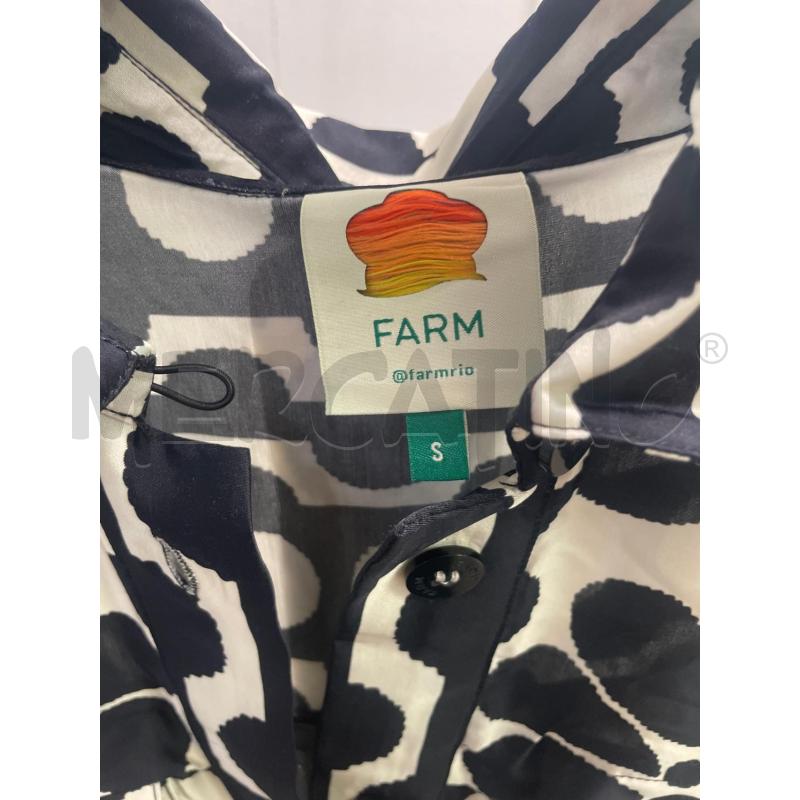 VESTITO DONNA FARM BIANCO FIORI NERI LUNGO  | Mercatino dell'Usato Montesilvano 2