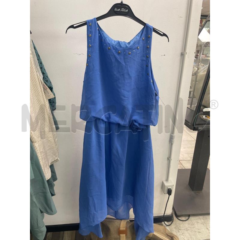 VESTITO DONNA FOLLES BLUGIRL CELESTE TG 44 | Mercatino dell'Usato Montesilvano 1