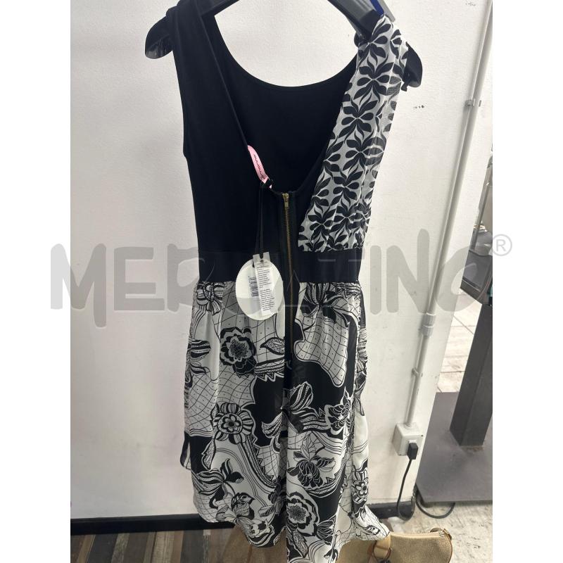 VESTITO DONNA FORNARINA NERO FIORATO BIANCO  | Mercatino dell'Usato Montesilvano 2