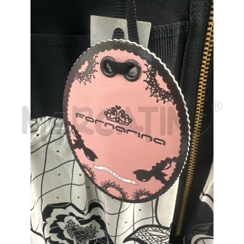 VESTITO DONNA FORNARINA NERO FIORATO BIANCO  | Mercatino dell'Usato Montesilvano 3