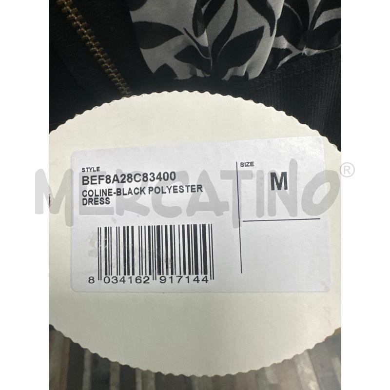 VESTITO DONNA FORNARINA NERO FIORATO BIANCO  | Mercatino dell'Usato Montesilvano 4
