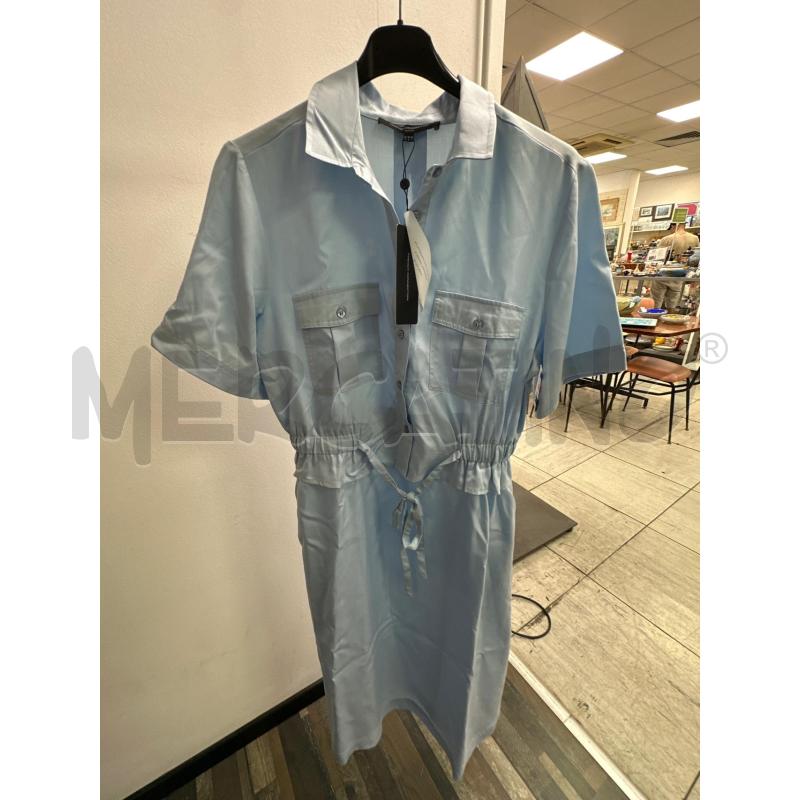 VESTITO DONNA FRENCH COLLECTION AZZURRO MEZZA MANICA ARRICCIATO IN VITA | Mercatino dell'Usato Montesilvano 1