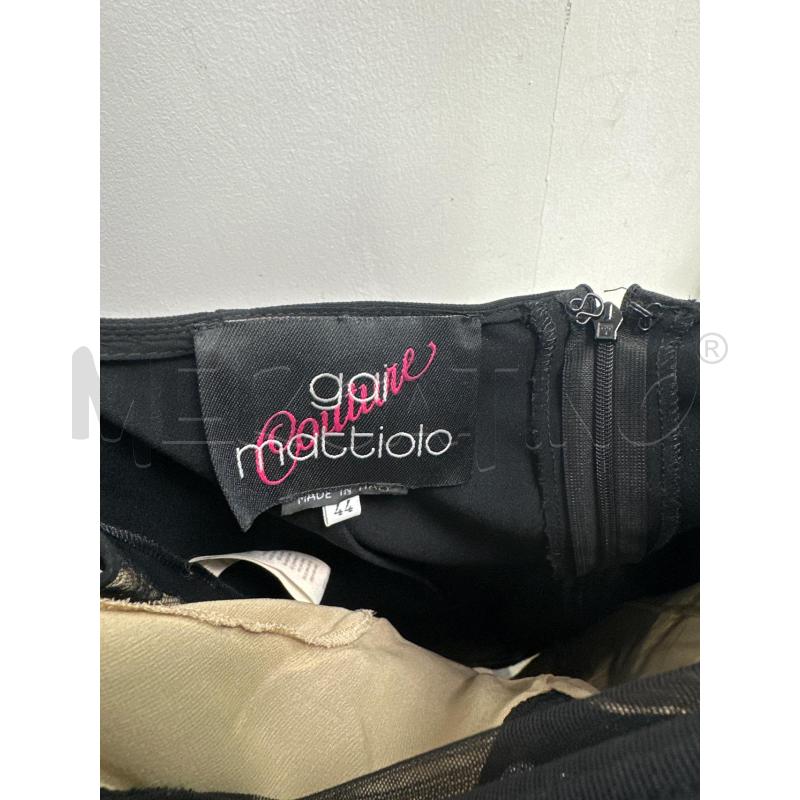 VESTITO DONNA GAI MATTIOLO NERO BEIGE PIZZI VELI LEGGERO  | Mercatino dell'Usato Montesilvano 2