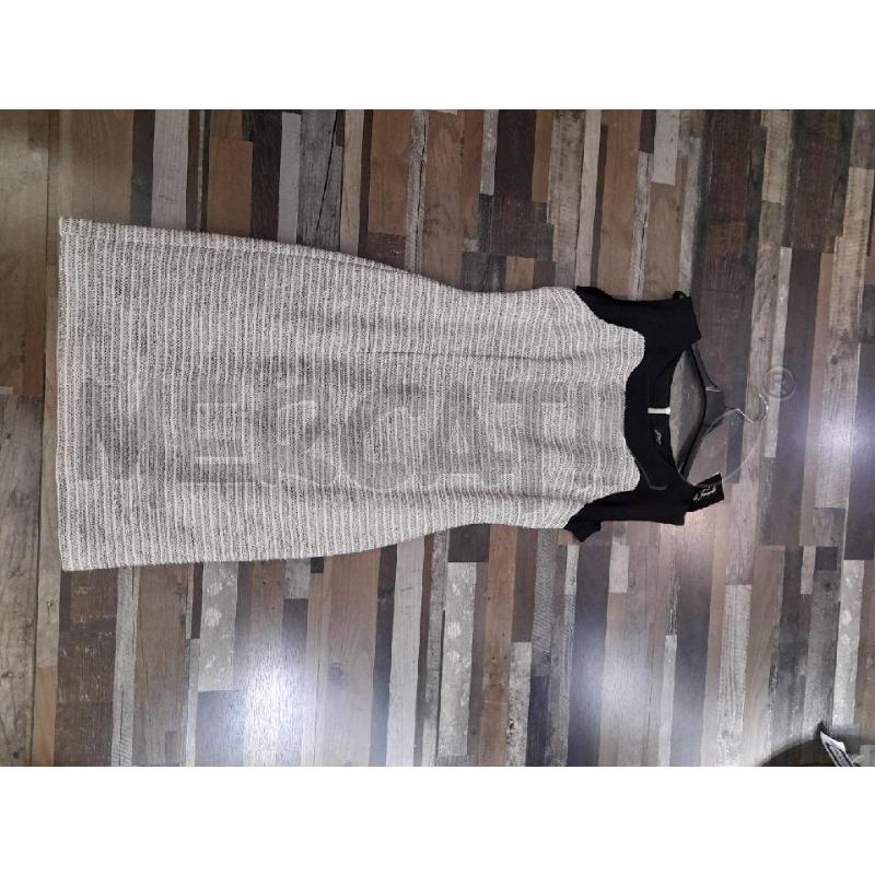 VESTITO DONNA GATTINONI BIANCO DORATO NERO MANICHE | Mercatino dell'Usato Montesilvano 1